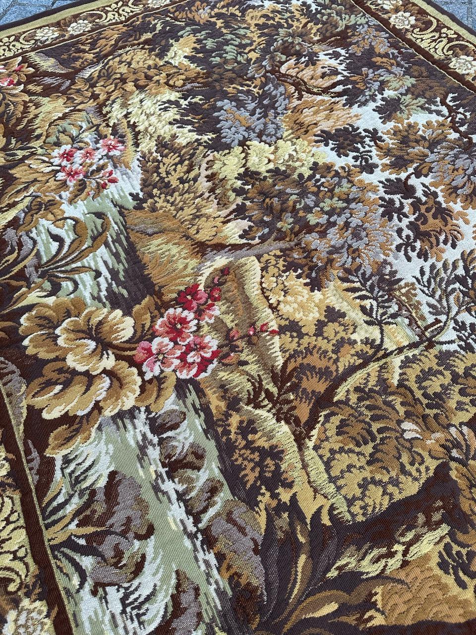 Pretty Vintage Jacquard-Wandteppich im Aubusson-Stil im Angebot 10