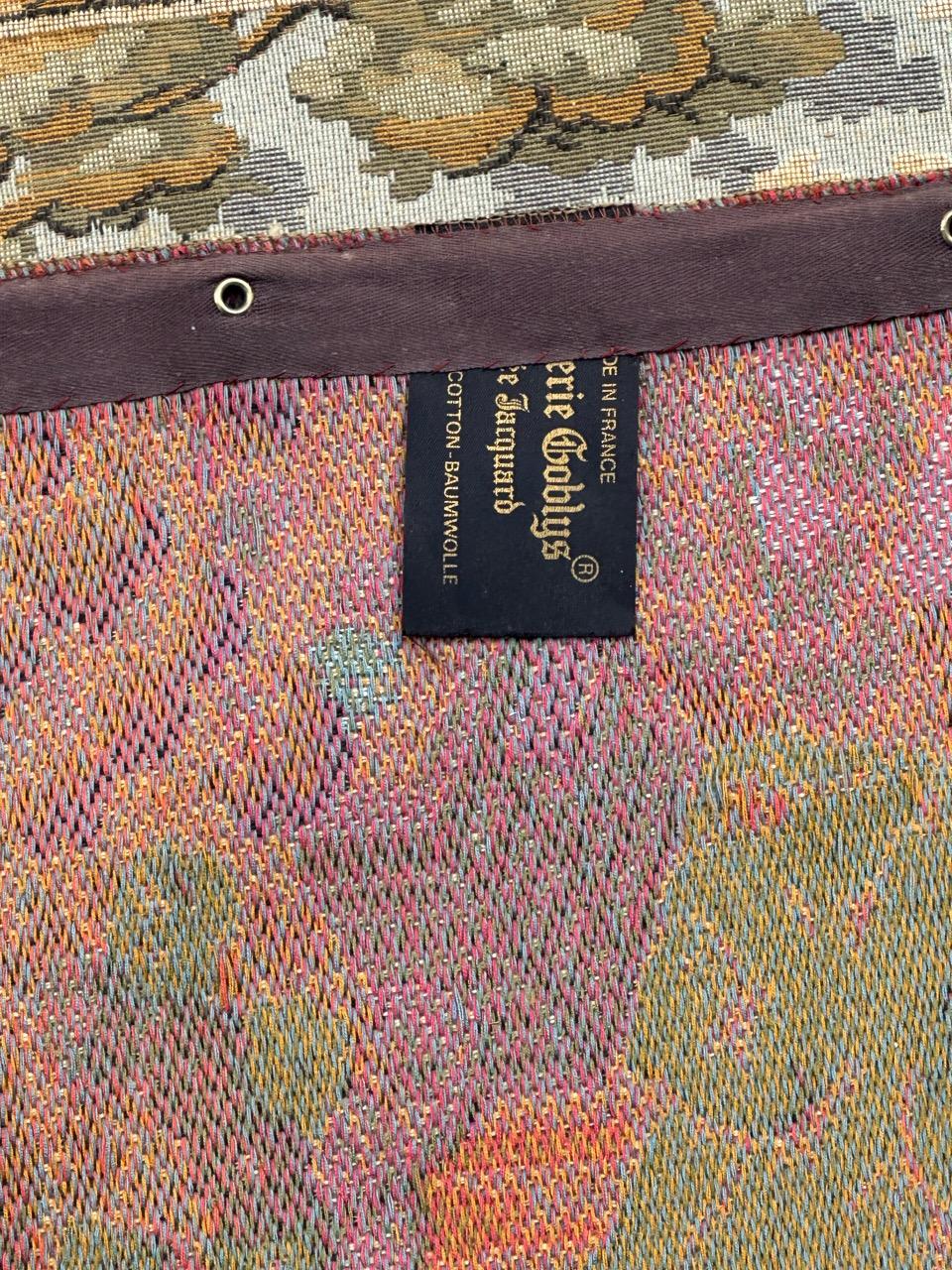 Jolie tapisserie jacquard de style Aubusson vintage en vente 11