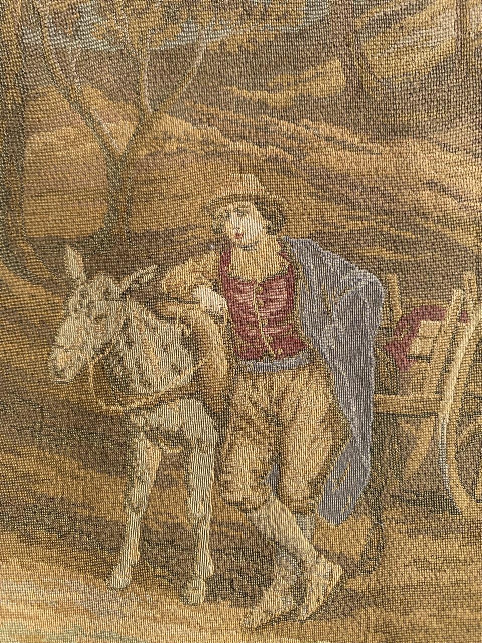 Bonito Tapiz Jacquard Vintage Estilo Aubusson en venta 12