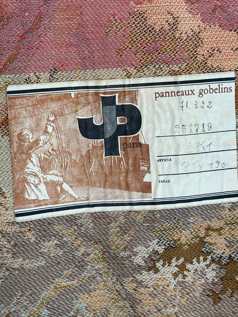 Grazioso arazzo jacquard stile Aubusson d'epoca in vendita 13