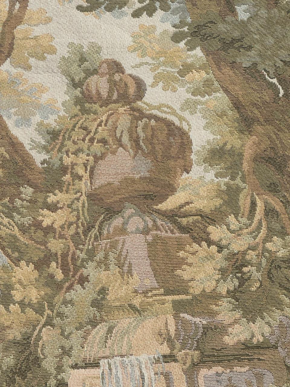 Laine Jolie tapisserie jacquard de style Aubusson vintage en vente