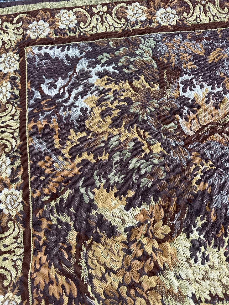 Pretty Vintage Jacquard-Wandteppich im Aubusson-Stil (Wolle) im Angebot