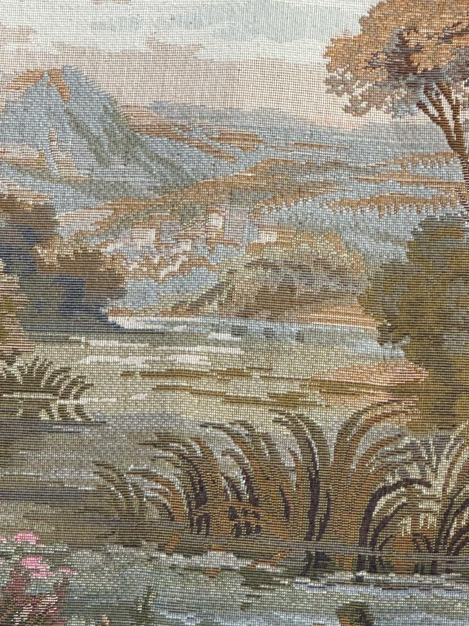 Laine Jolie tapisserie jacquard de style Aubusson vintage en vente