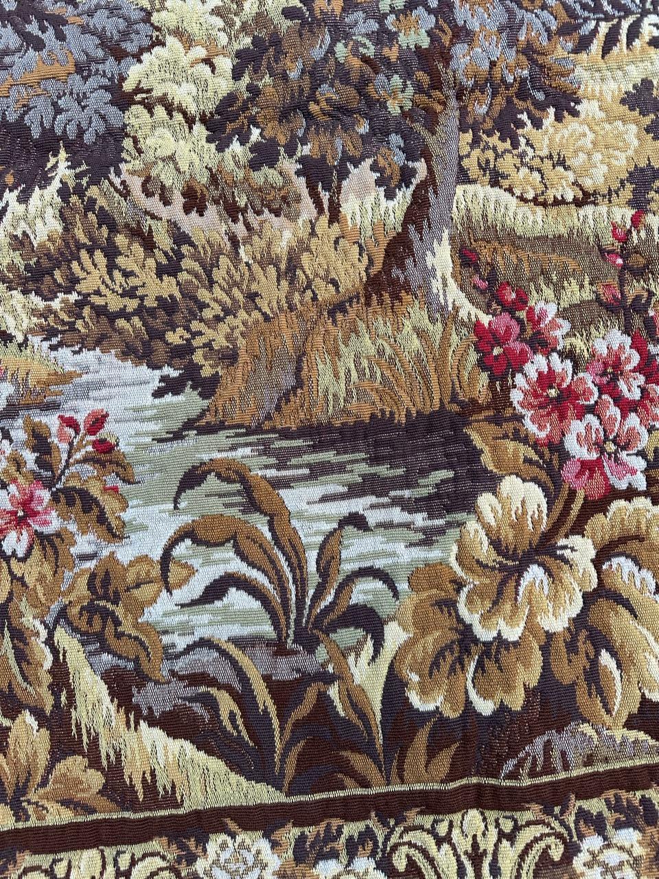 Pretty Vintage Jacquard-Wandteppich im Aubusson-Stil im Angebot 1