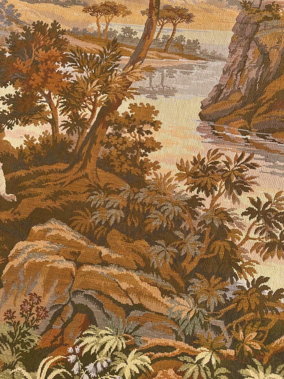 Jolie tapisserie jacquard de style Aubusson vintage en vente 1
