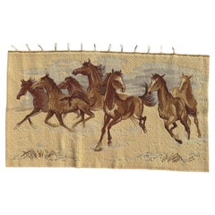 Grazioso arazzo jacquard stile Aubusson d'epoca