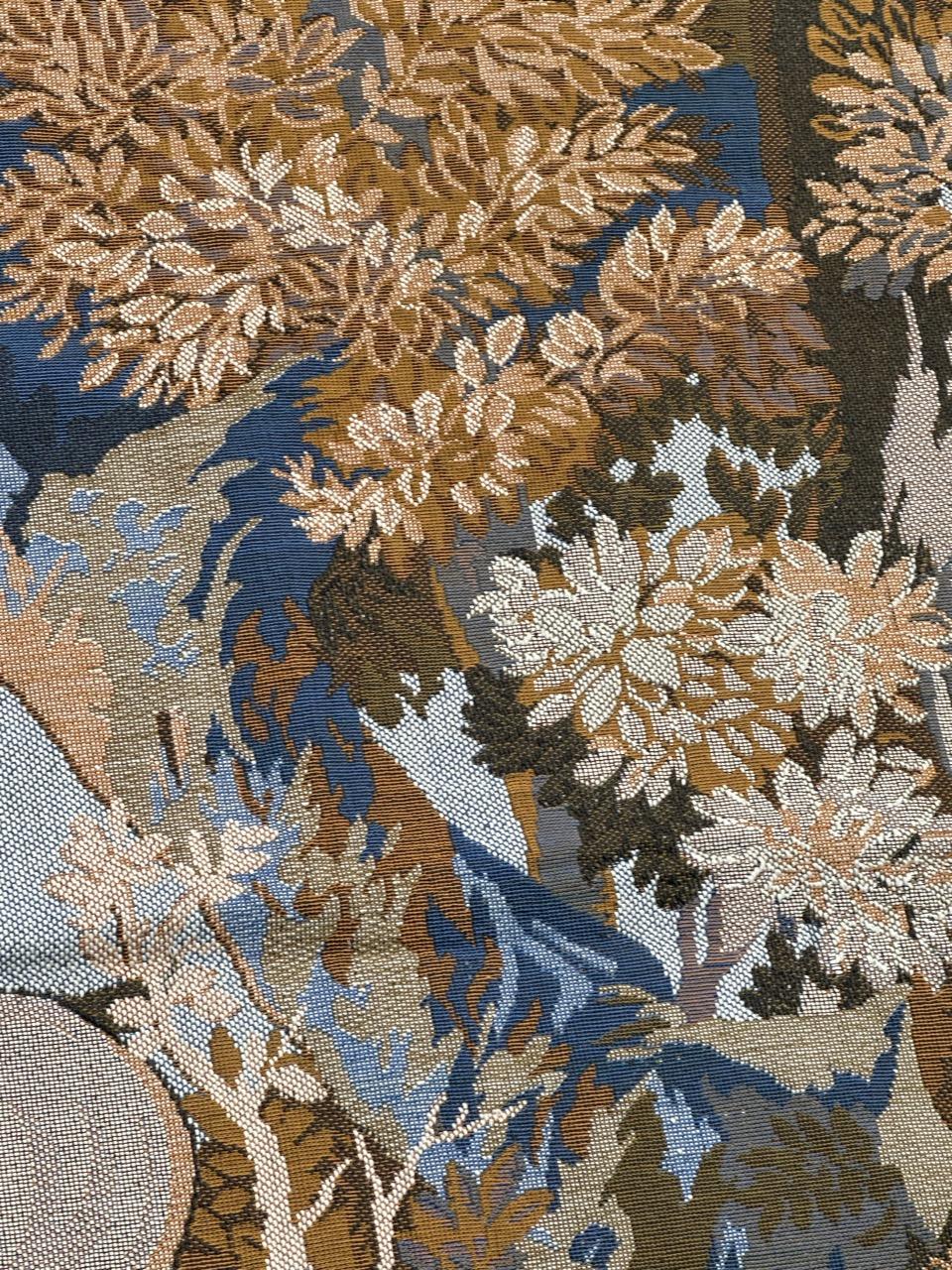 Pretty Vintage-Jacquard-Wandteppich im Aubusson-Stil, Jagd mit Hund im Angebot 4