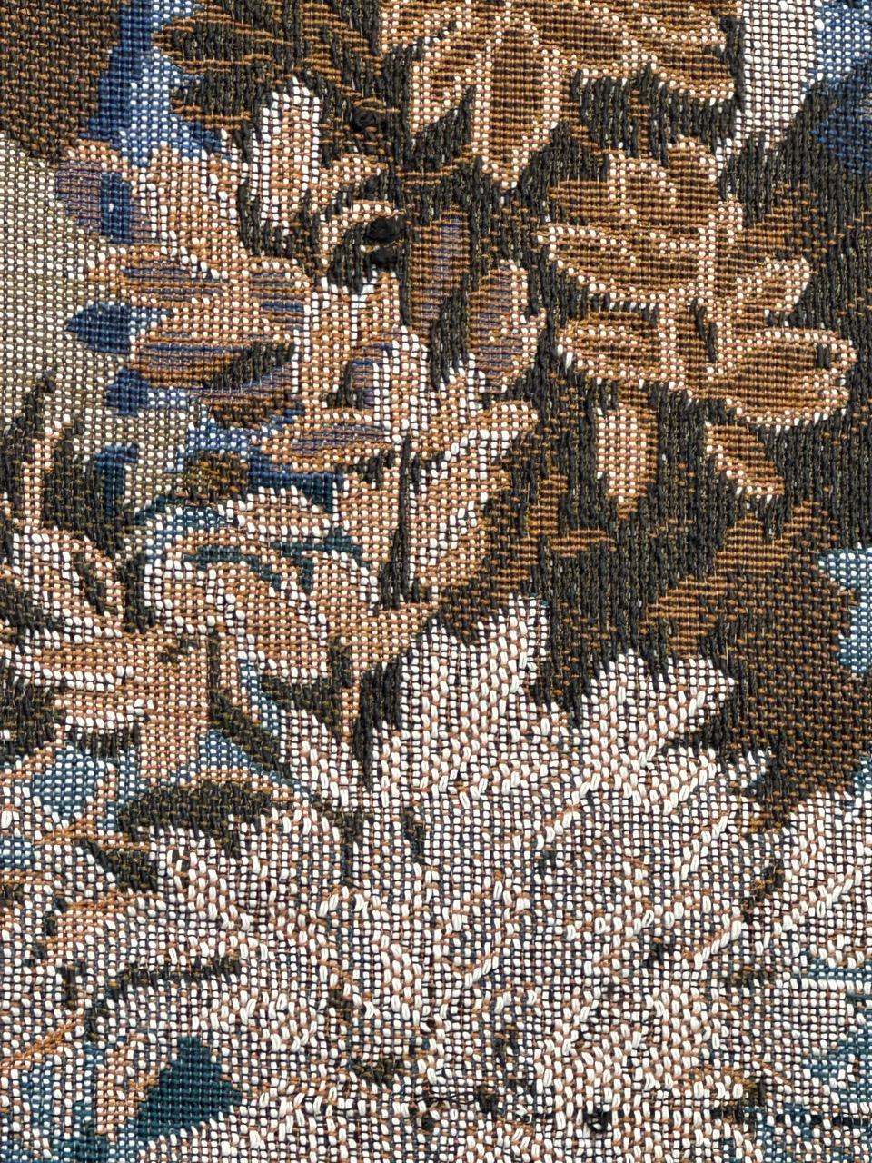 Pretty Vintage-Jacquard-Wandteppich im Aubusson-Stil, Jagd mit Hund im Angebot 7