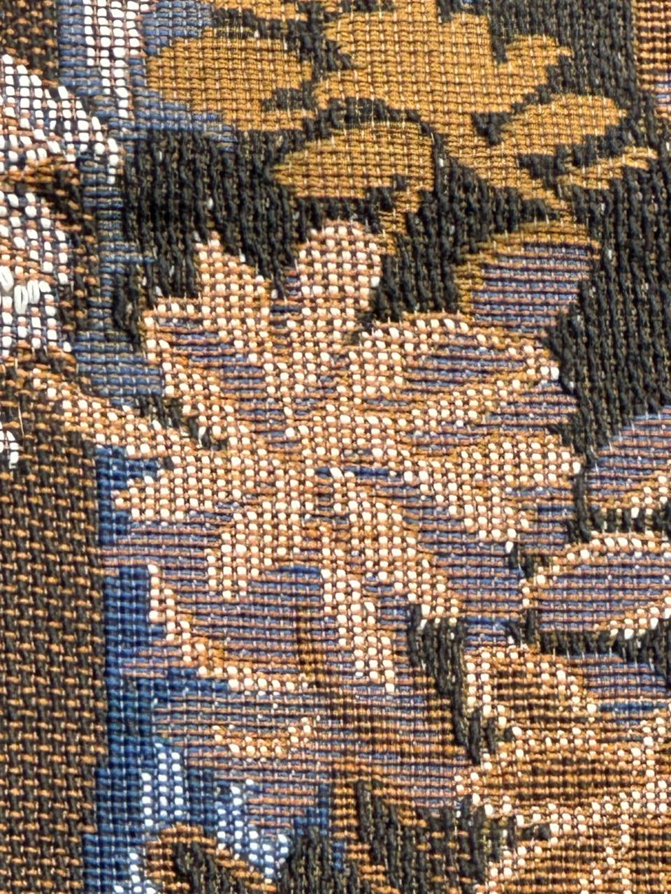 Pretty Vintage-Jacquard-Wandteppich im Aubusson-Stil, Jagd mit Hund im Angebot 8