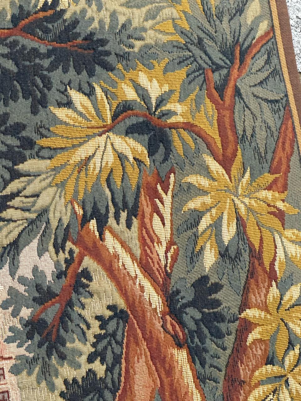 Jolie tapisserie jacquard de style Aubusson, paysage Lauragais en vente 5