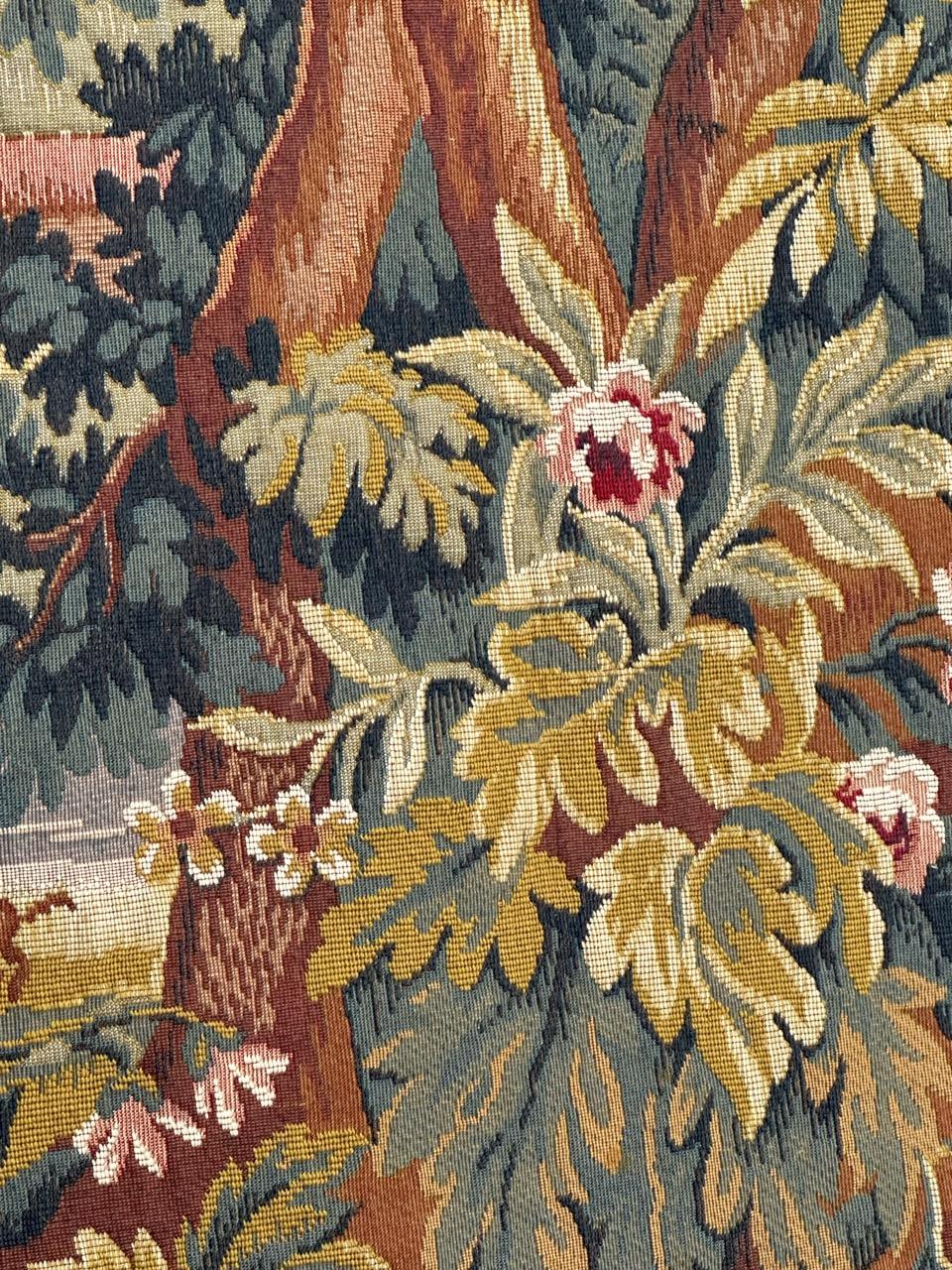 Jolie tapisserie jacquard de style Aubusson, paysage Lauragais en vente 6