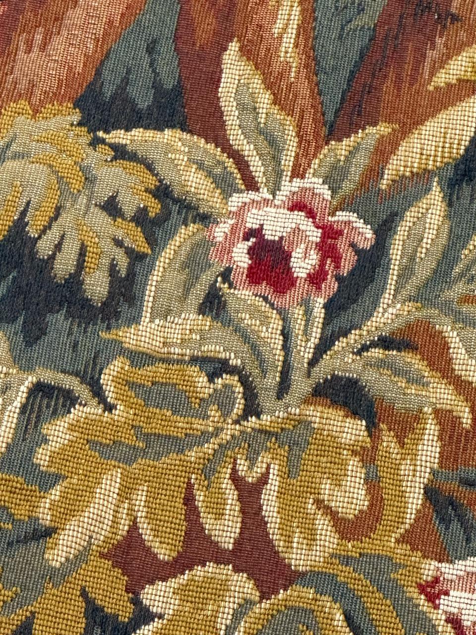 Français Jolie tapisserie jacquard de style Aubusson, paysage Lauragais en vente