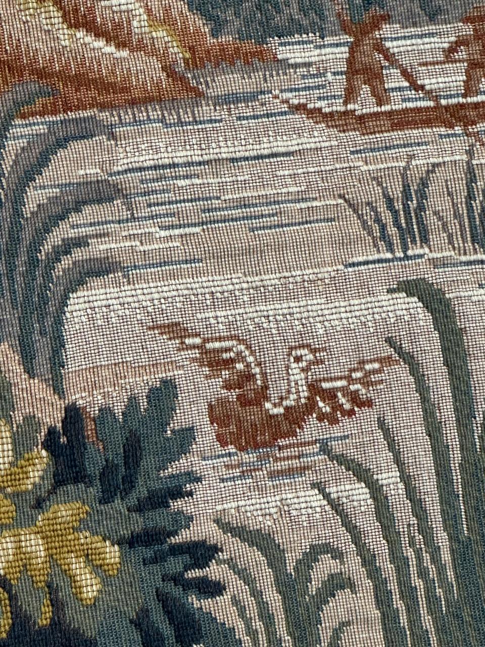 Jolie tapisserie jacquard de style Aubusson, paysage Lauragais en vente 2