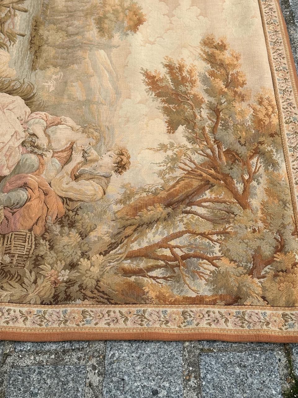 Pretty Vintage Aubusson Style Jaquar Tapestry 3