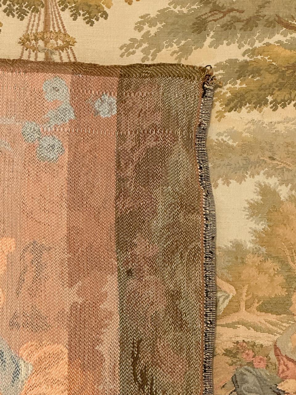 Bobyrug's Pretty Vintage Aubusson Style Jaquar Tapestry en vente 4