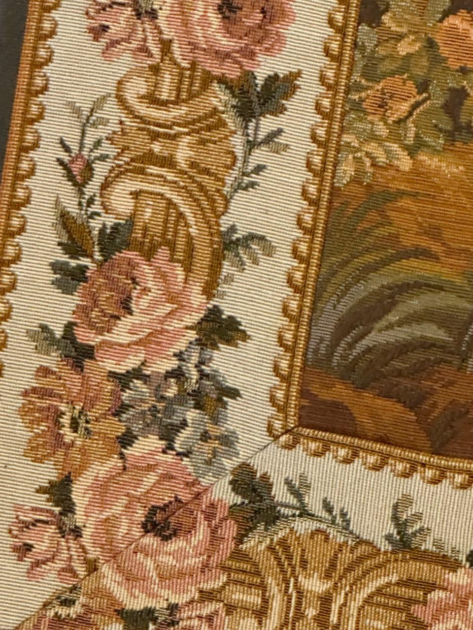 Bobyrug’s Pretty vintage Aubusson style Jaquar tapestry  For Sale 5