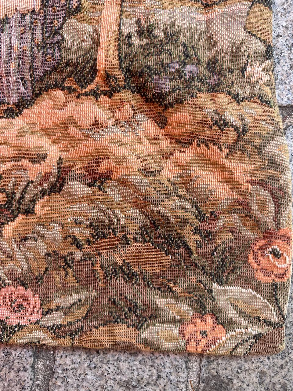 Pretty Vintage Aubusson Style Jaquar Tapestry For Sale 5