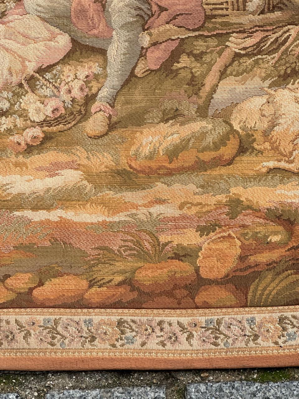 Pretty Vintage Aubusson Style Jaquar Tapestry 11