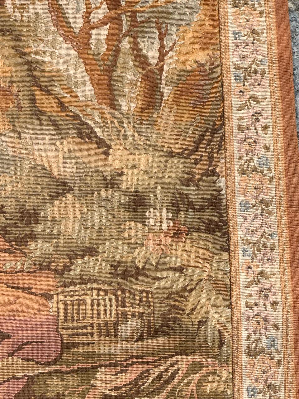Pretty Vintage Aubusson Style Jaquar Tapestry 12