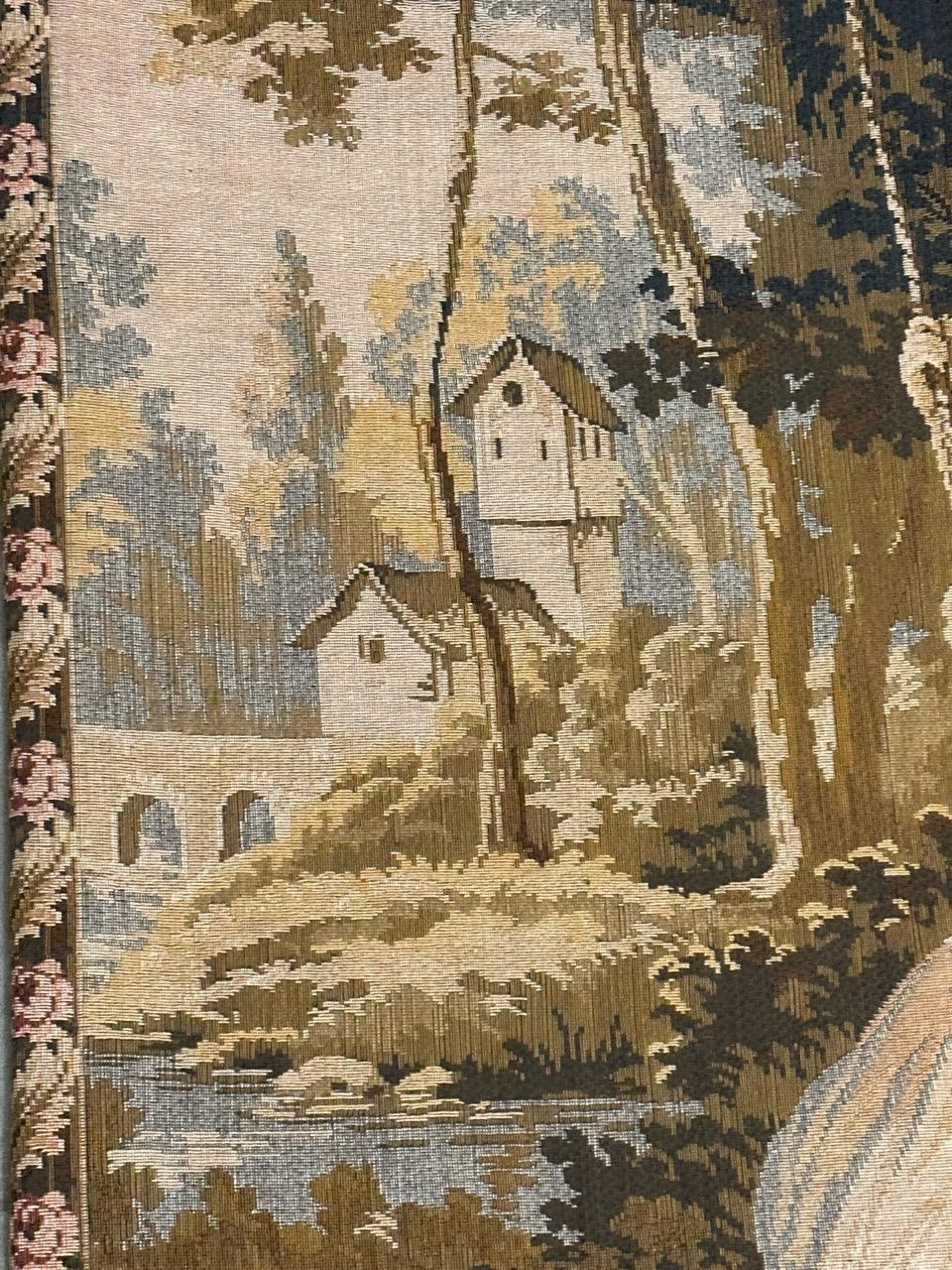 Wool Bobyrug’s Pretty vintage Aubusson style Jaquar tapestry  For Sale