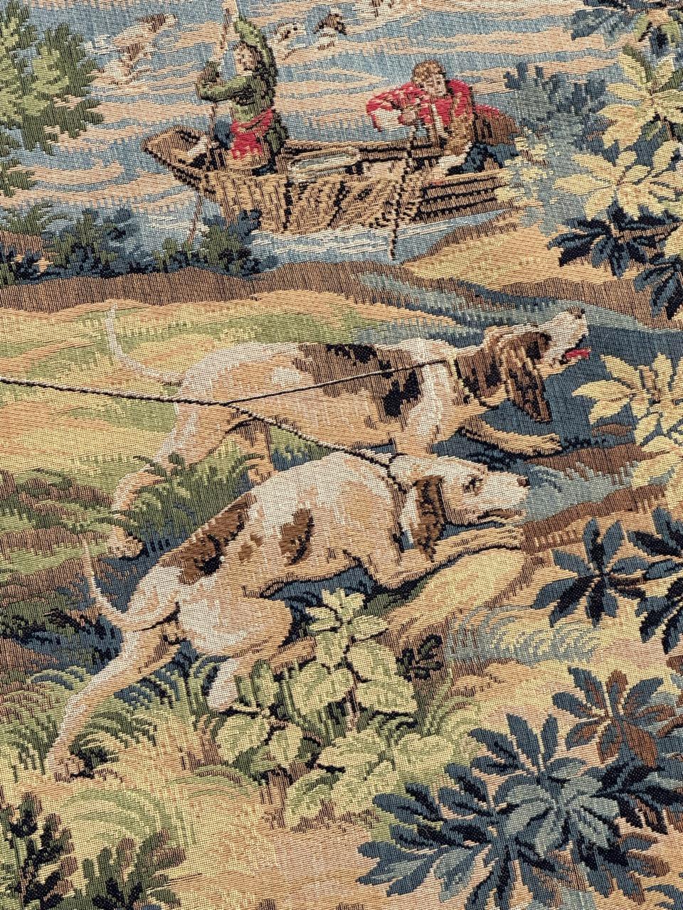 Bobyrug’s Pretty Vintage Aubusson Style Jaquar Tapestry For Sale 1