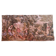 Pretty Vintage Aubusson Style Jaquar Tapestry 