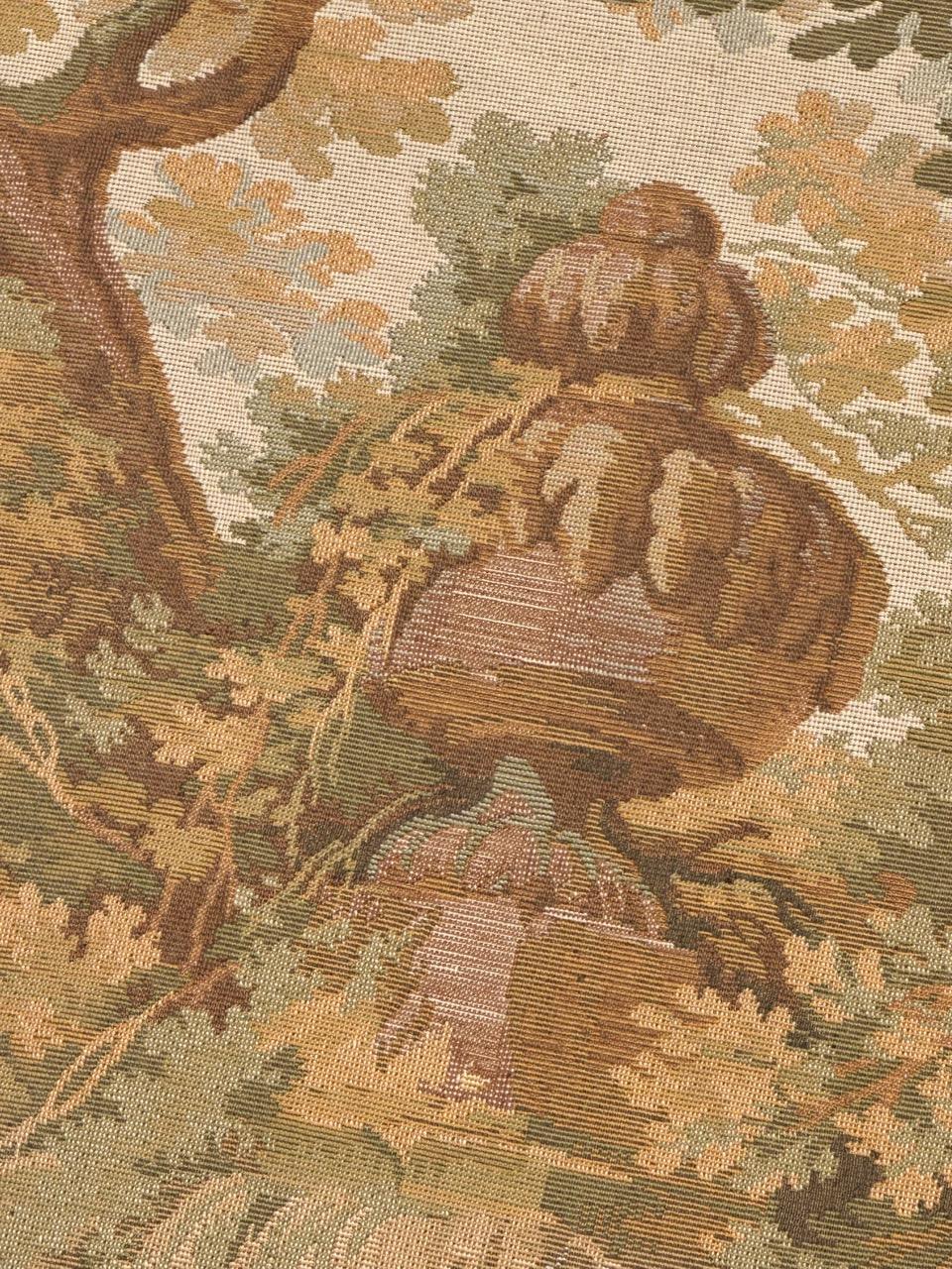 Grazioso arazzo Jaquar in stile Aubusson d'epoca 