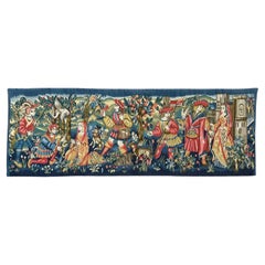 Pretty Vintage Aubusson Style médiéval design Jacquard Tapestry