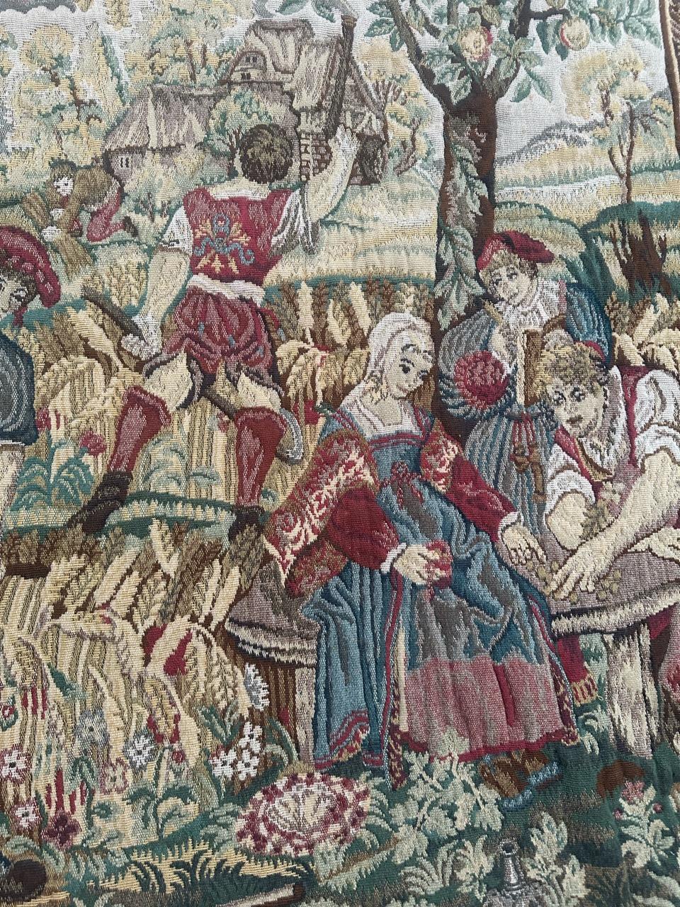 Tapiz Jacquard de diseño médiéval estilo Aubusson Pretty Vintage 