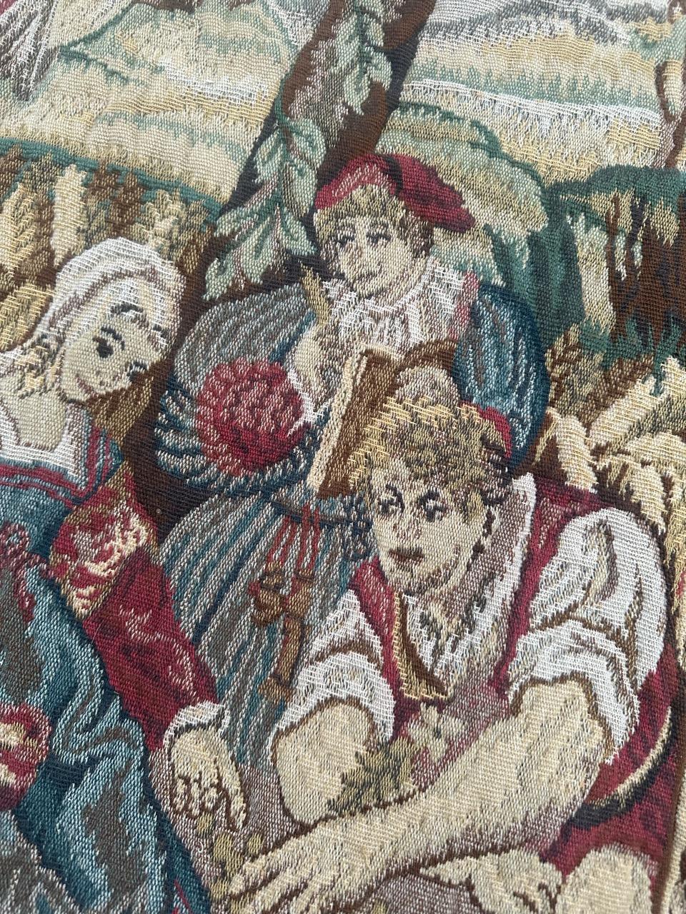 Tapiz Jacquard de diseño médiéval estilo Aubusson Pretty Vintage 