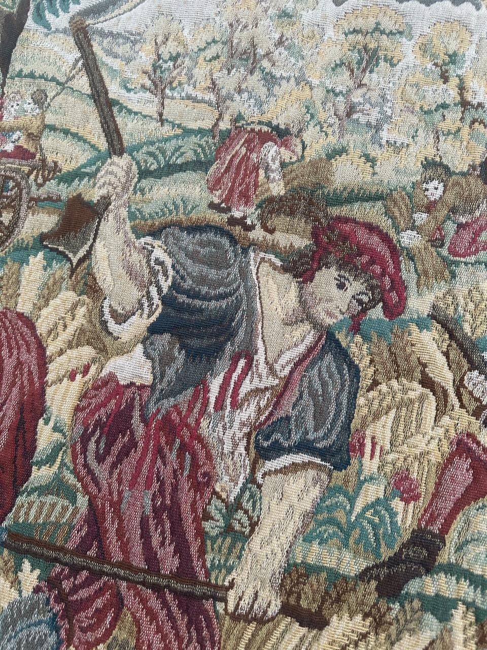 Tapiz Jacquard de diseño médiéval estilo Aubusson Pretty Vintage 