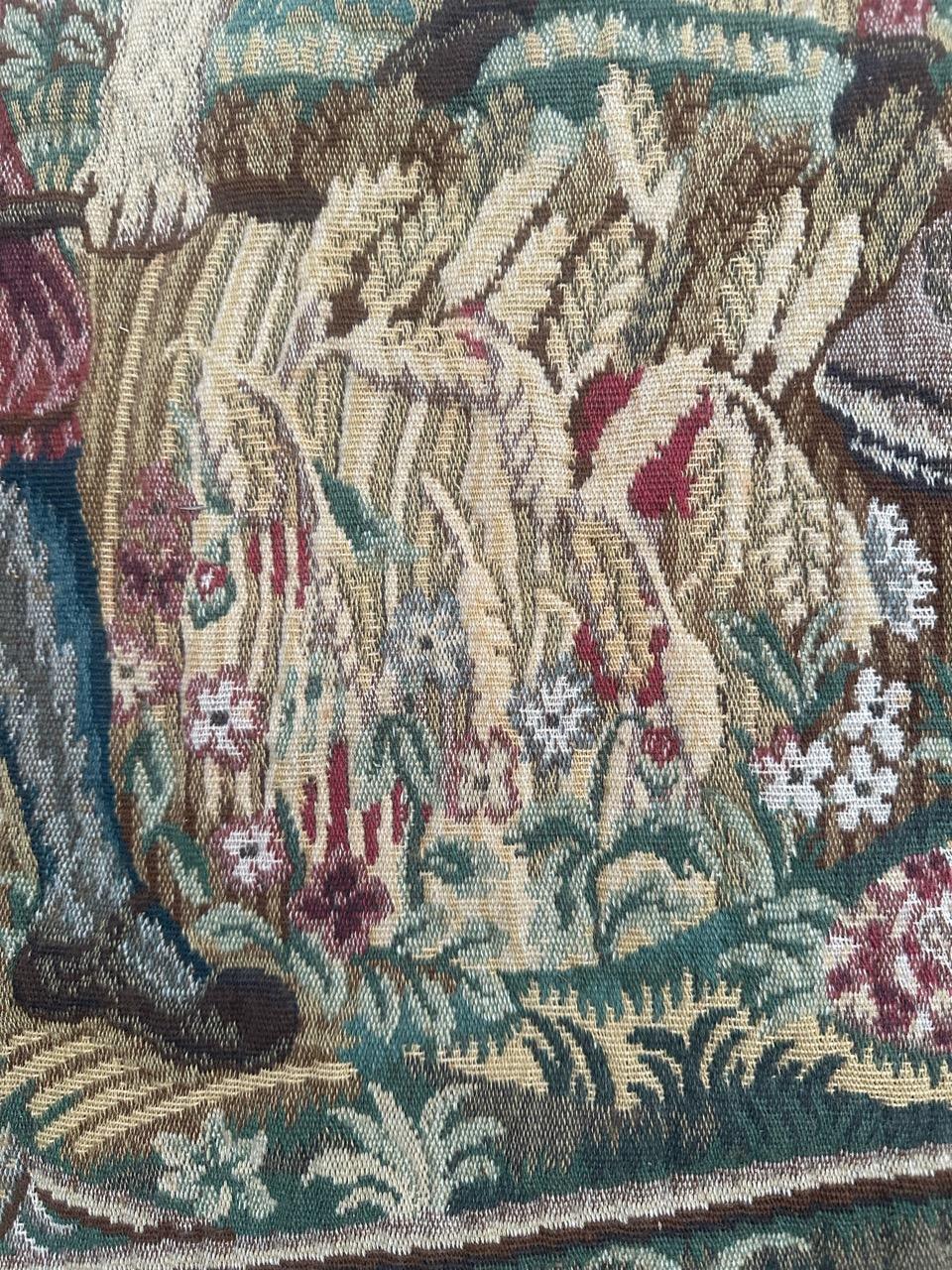 Tapiz Jacquard de diseño médiéval estilo Aubusson Pretty Vintage 