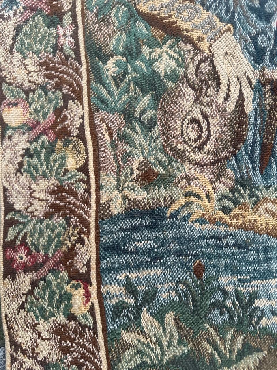 Tapiz Jacquard de diseño médiéval estilo Aubusson Pretty Vintage 