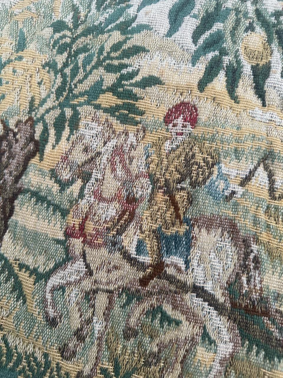 Tapiz Jacquard de diseño médiéval estilo Aubusson Pretty Vintage 