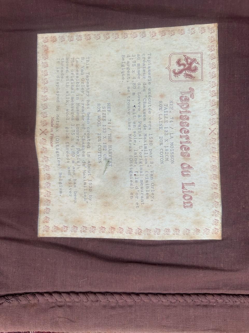 Tapiz Jacquard de diseño médiéval estilo Aubusson Pretty Vintage 