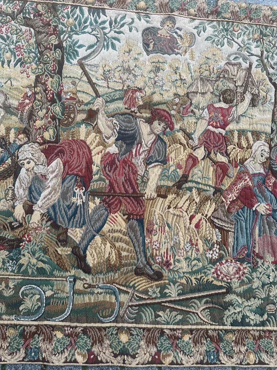Tapiz Jacquard de diseño médiéval estilo Aubusson Pretty Vintage 