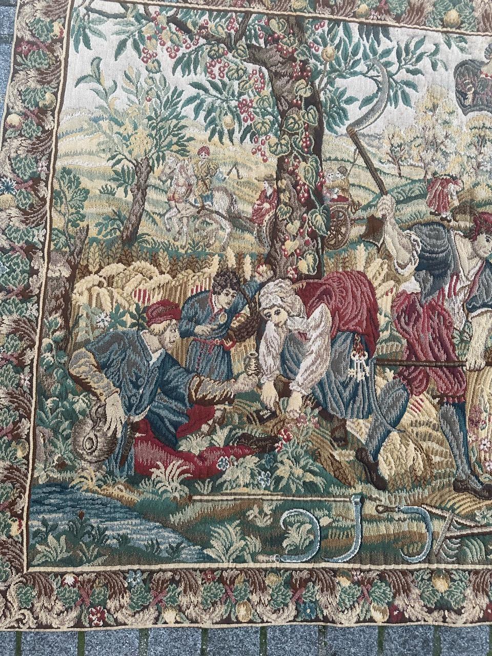 Tapiz Jacquard de diseño médiéval estilo Aubusson Pretty Vintage 