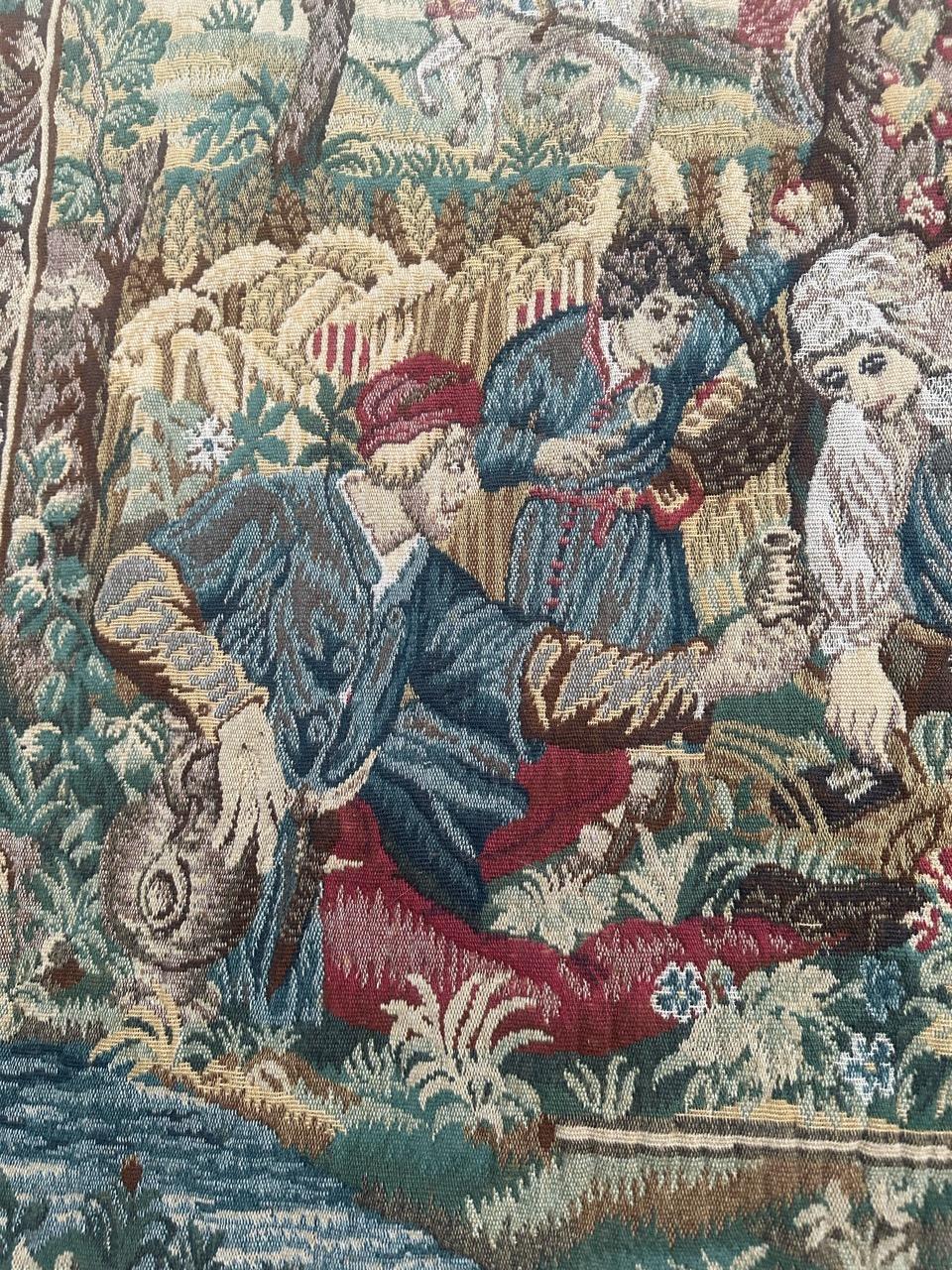 Tapiz Jacquard de diseño médiéval estilo Aubusson Pretty Vintage 