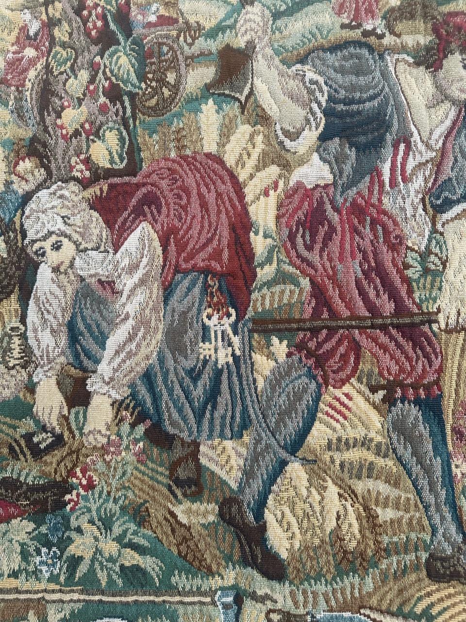 Tapiz Jacquard de diseño médiéval estilo Aubusson Pretty Vintage 