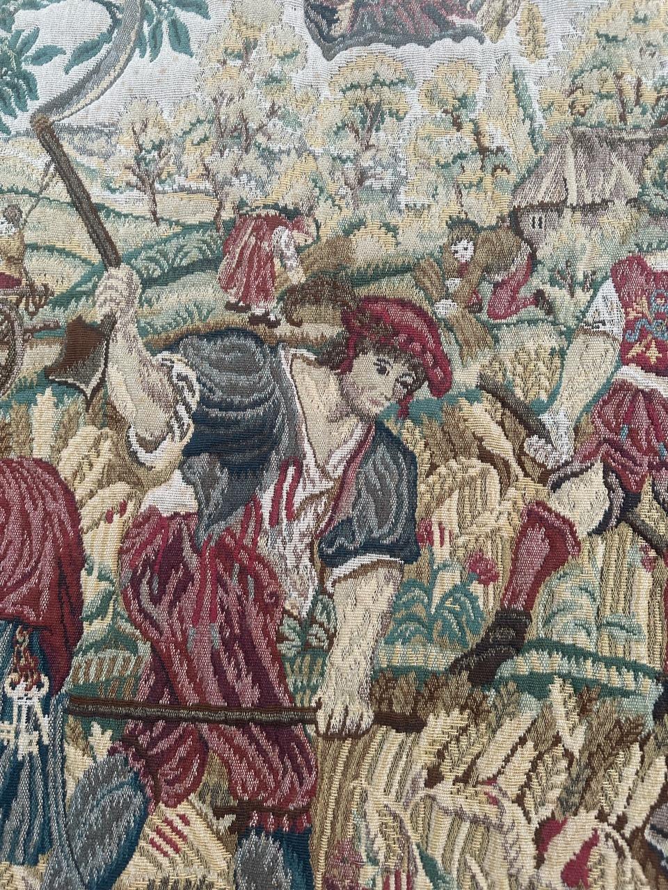 Tapiz Jacquard de diseño médiéval estilo Aubusson Pretty Vintage 