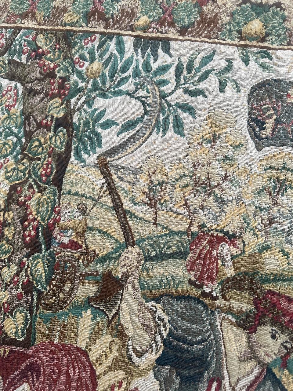 Tapiz Jacquard de diseño médiéval estilo Aubusson Pretty Vintage 