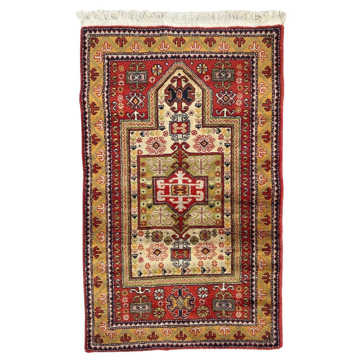 Le joli tapis vintage d'Azerbaïdjan de Bobyrug
