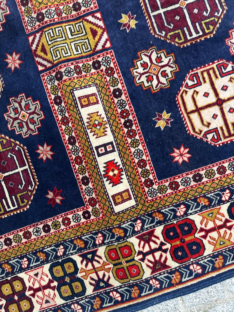 Bobyrug’s Pretty vintage Azerbaijan shirwan rug  For Sale 5