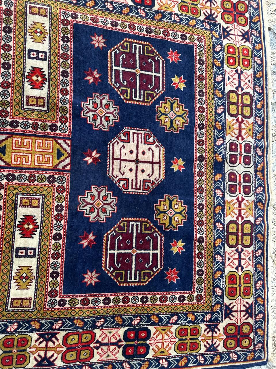 Bobyrug’s Pretty vintage Azerbaijan shirwan rug  For Sale 6