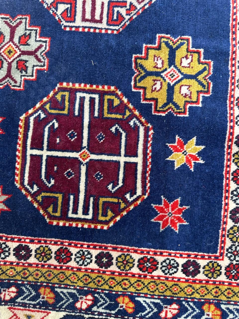 Bobyrug’s Pretty vintage Azerbaijan shirwan rug  For Sale 7
