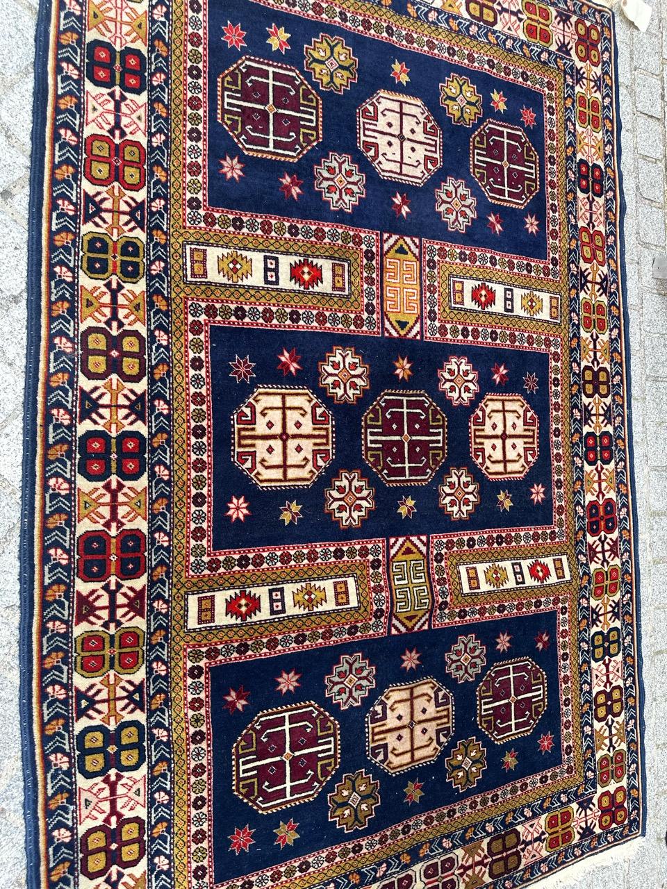 Bobyrug’s Pretty vintage Azerbaijan shirwan rug  For Sale 10