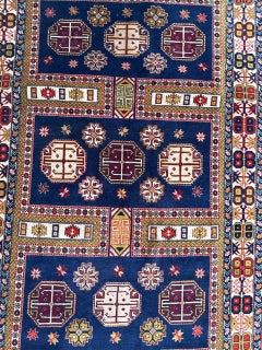 Bobyrug’s Pretty vintage Azerbaijan shirwan rug