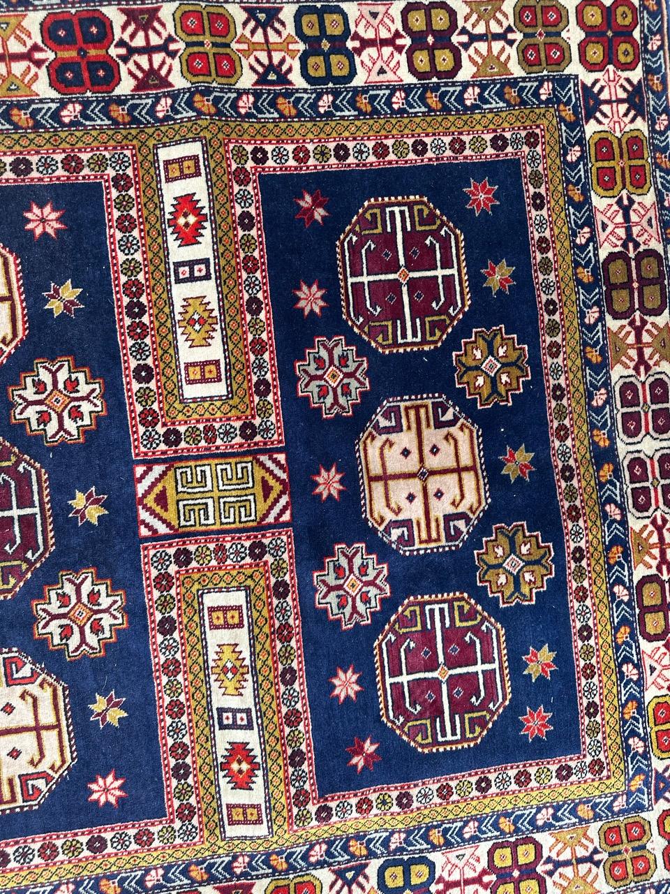 Bobyrug's Pretty vintage Aserbaidschan shirwan Teppich  (Aserbaidschanisch) im Angebot