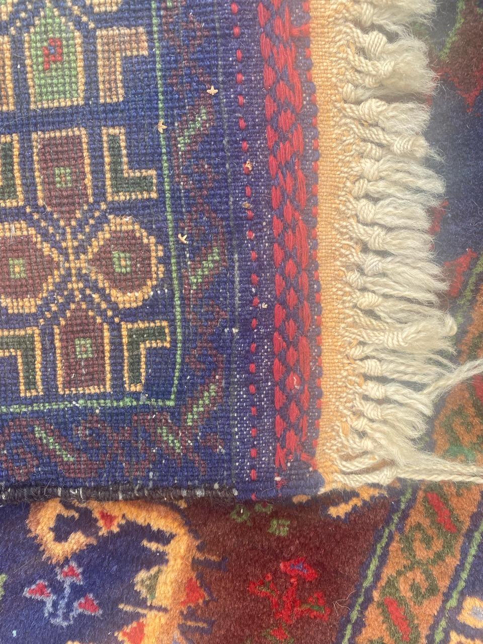 Bobyrug's Pretty Vintage Belutch Afghan Rug im Angebot 6