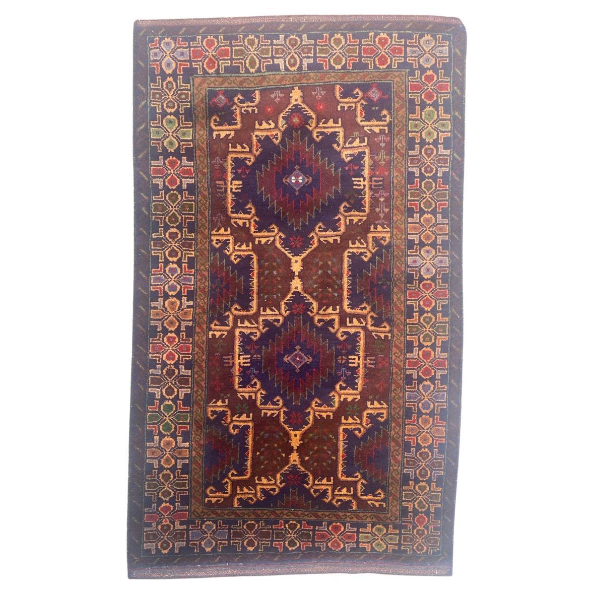 Bobyrug’s Pretty Vintage Belutch Afghan Rug For Sale